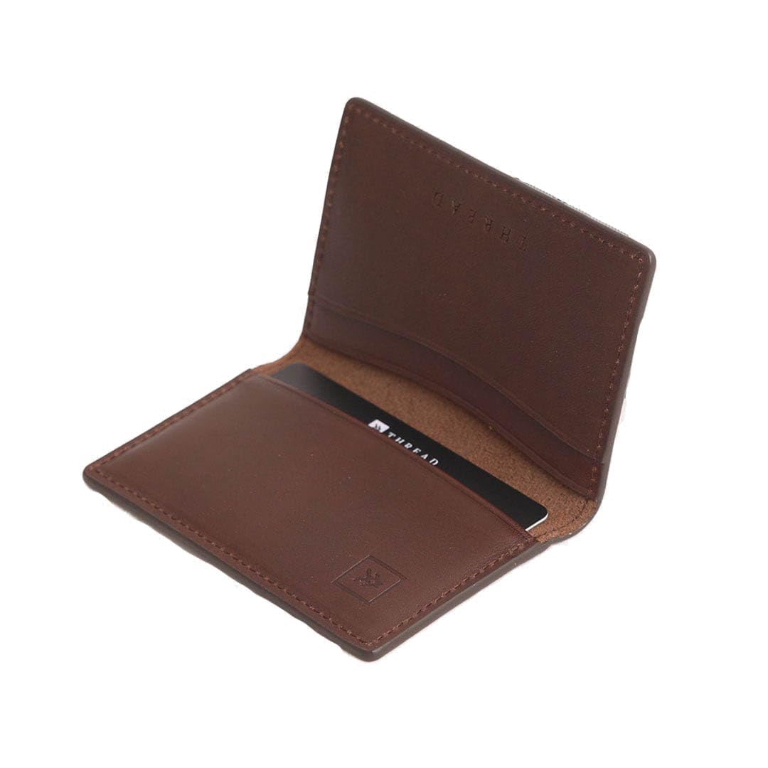 Thread Wallets Slim Bifold RFID Wallet for Women, RFID Wallet for Men, RFID Card Holder, Mens Wallets, RFID Blocking Wallet Minimalist Design to Keep Your Cards Secure (Chocolate)