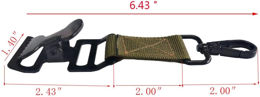Glove Holder Clip Grabber for Work, Rescue Firefighter Turnout Gear With Alligator Clip, Utility Strap 4 Pieces