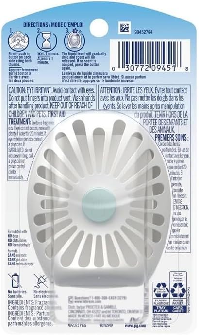 Febreze Odor Eliminator Small Spaces Air Freshener Wood (2 pack),2 Count (Pack of 1)