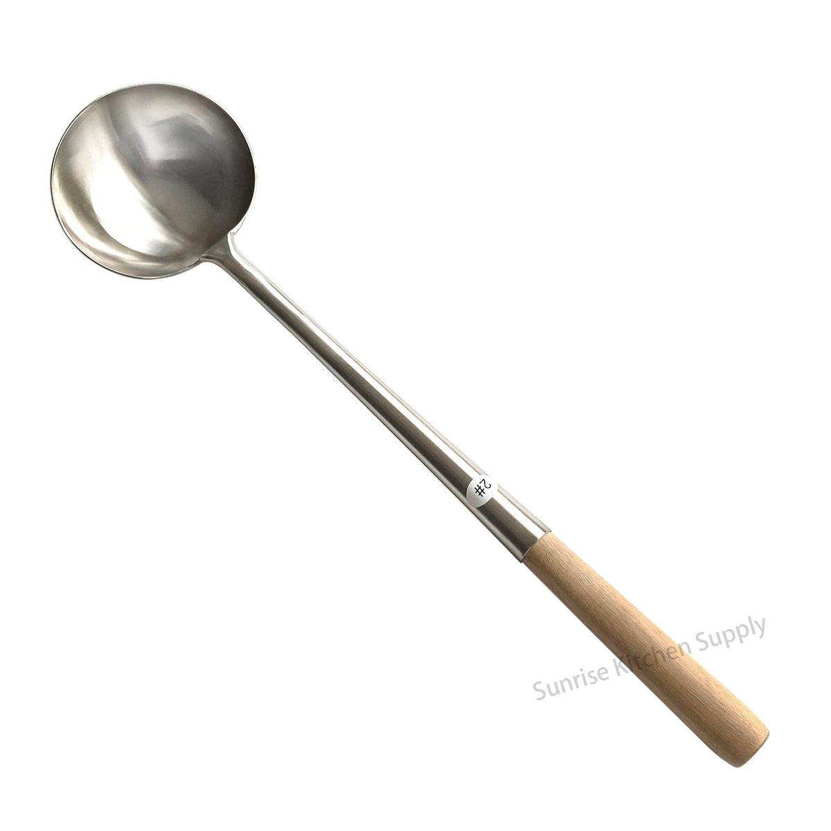 Sunrise Kitchen Supply Commercial Grade Wok Ladle 18" (#2)