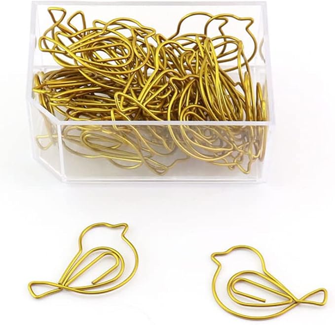 30Pcs Cute Bird Paper Clip JruiZhp Creative Decoration - Suitable for Home, School, and Office Use - Stationery Paper Clip and Binder (Design A)