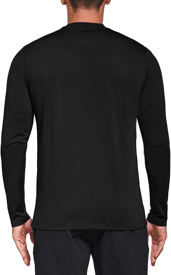 Men's 1, 3 or 5 Pack Performance Long Sleeve T-Shirts, UPF 50+ Sun Protection Shirts, Athletic Gym Workout Shirts for Running