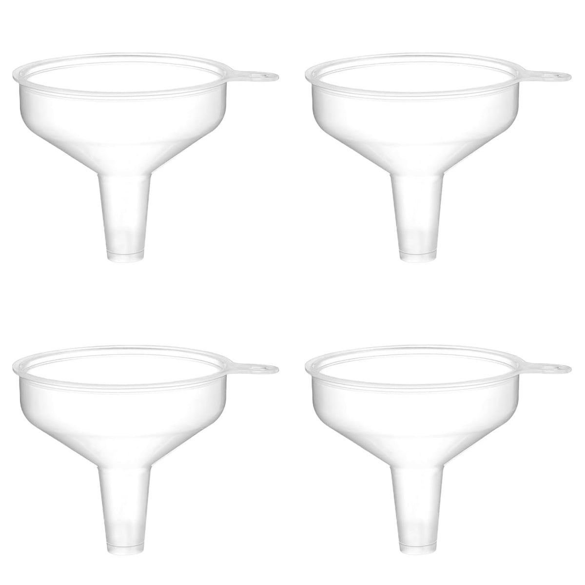 Small Funnels 4 Pack Food Grade Funnel Easily Transfer Liquids Granules Powders Funnels for Kitchen use Filling Bottles Water Bottle Funnel Lotion Essential Oils