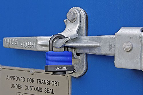 ABUS 70IB/45 KD Solid Brass Weatherproof Padlock Keyed Different with Stainless Steel Shackle, Blue