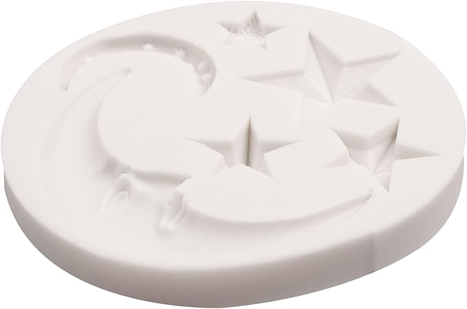 Moon Stars Silicone Fondant Molds Chocolate Candy Baking Molds for Gumpaste Sugarcraft Tool Cake Decorating Tools Epoxy Resin DIY Polymer Clay