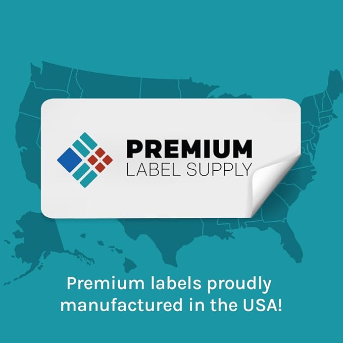 Premium Label Supply Bright Neon Color Fluorescent Sticker Labels - 1.75" x 0.5" Return Address Labels - (Assorted Fluorescent, 2000 Labels)