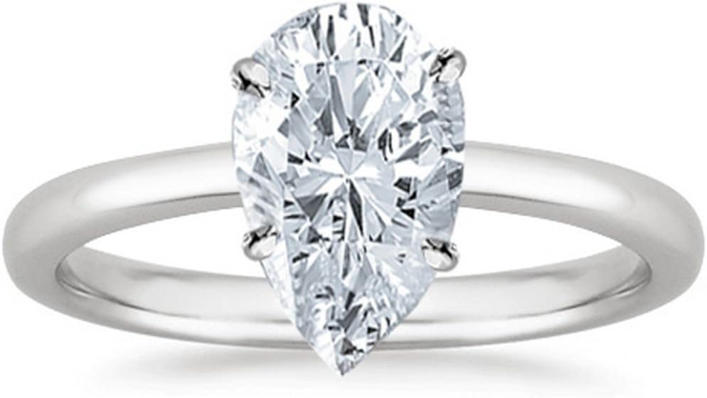 1 to 5 Carat LAB GROWN Solitaire IGI CERTIFIED Diamond Engagement Ring (E-F Color VS2-SI1 Clarity)