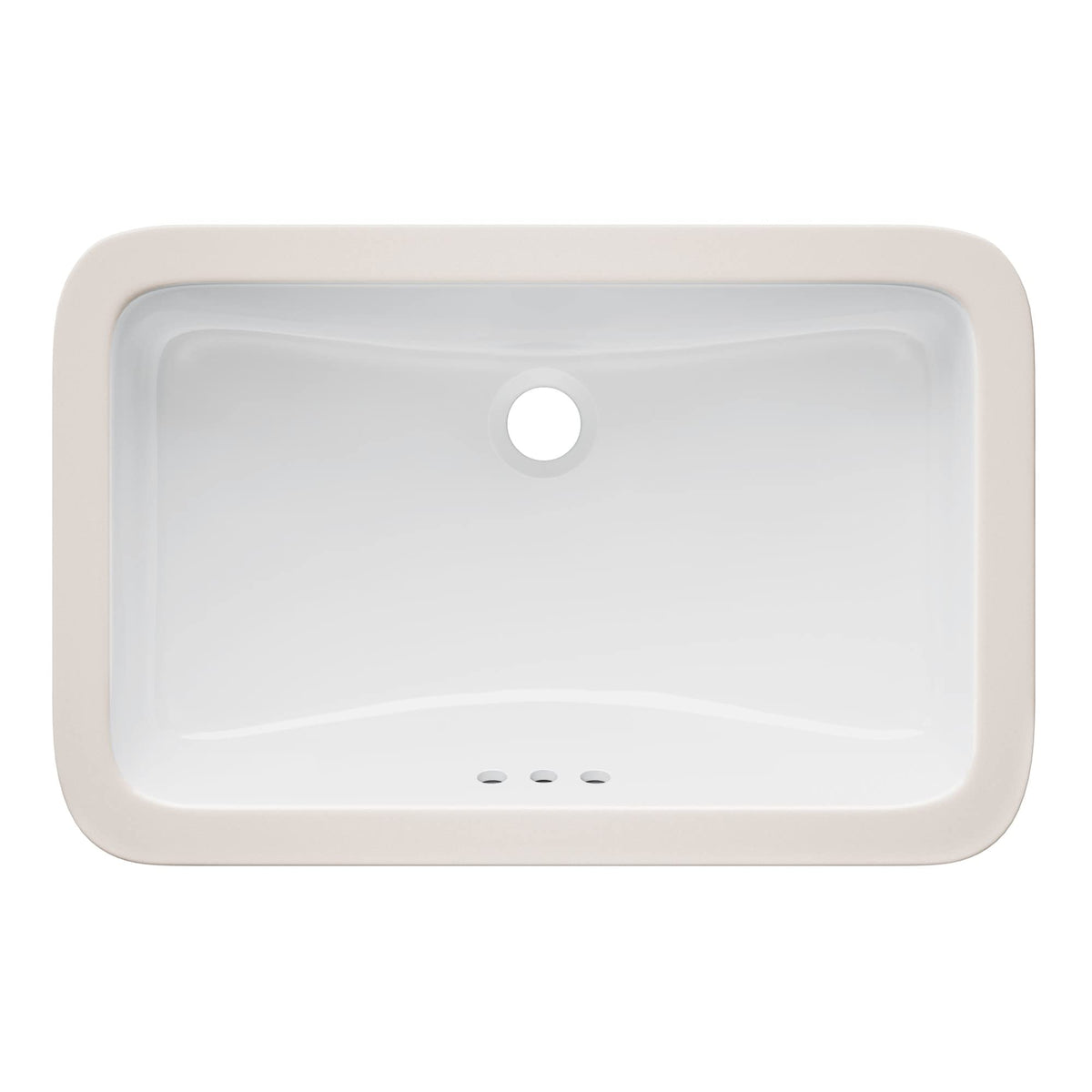 PROFLO PF1812U Norris 21" Rectangular Vitreous China Undermount Bathroom Sink with Overflow - White