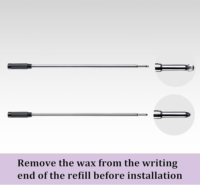 Black Ink Refills (10pcs), Replaceable Pens Refills, 1mm Medium Tip - Black