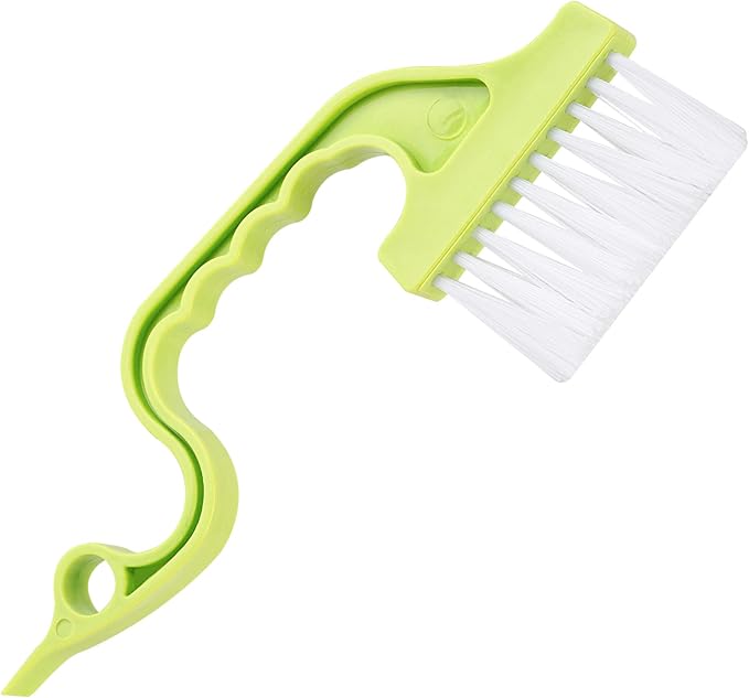 Trycooling Hand-held Groove Gap Cleaning Tools Door Window Track Kitchen Cleaning Brushes (Random Color-Blue, Green, Pink) (1 Pc)