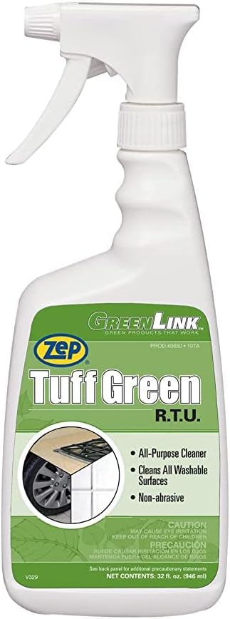 Zep Tuff Green RTU All-Purpose Cleaner - 5 Gallon (Each) 65039 - Quickly Cuts Through Grease, Dirt, Grime and Heavy Soil to Allow Them to be Easily Wipe Away