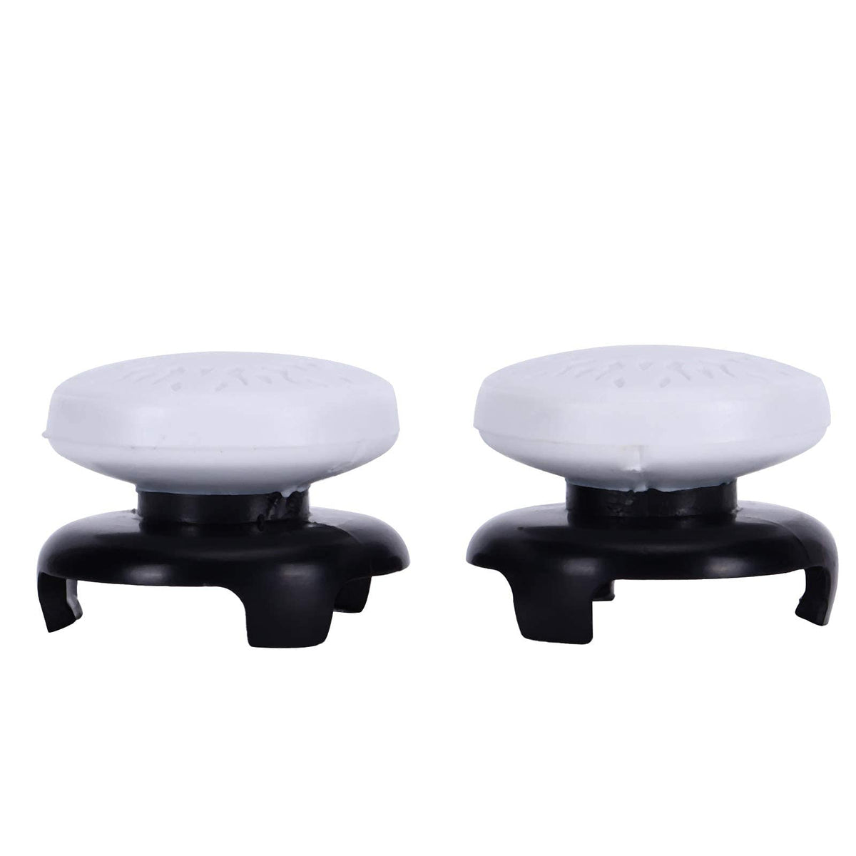 ASHATA 2Pcs Thumbstick Extender for PS5, 3D Texture Thumb Grip Stick Joystick Thumbstick for PS5 Controller (White)