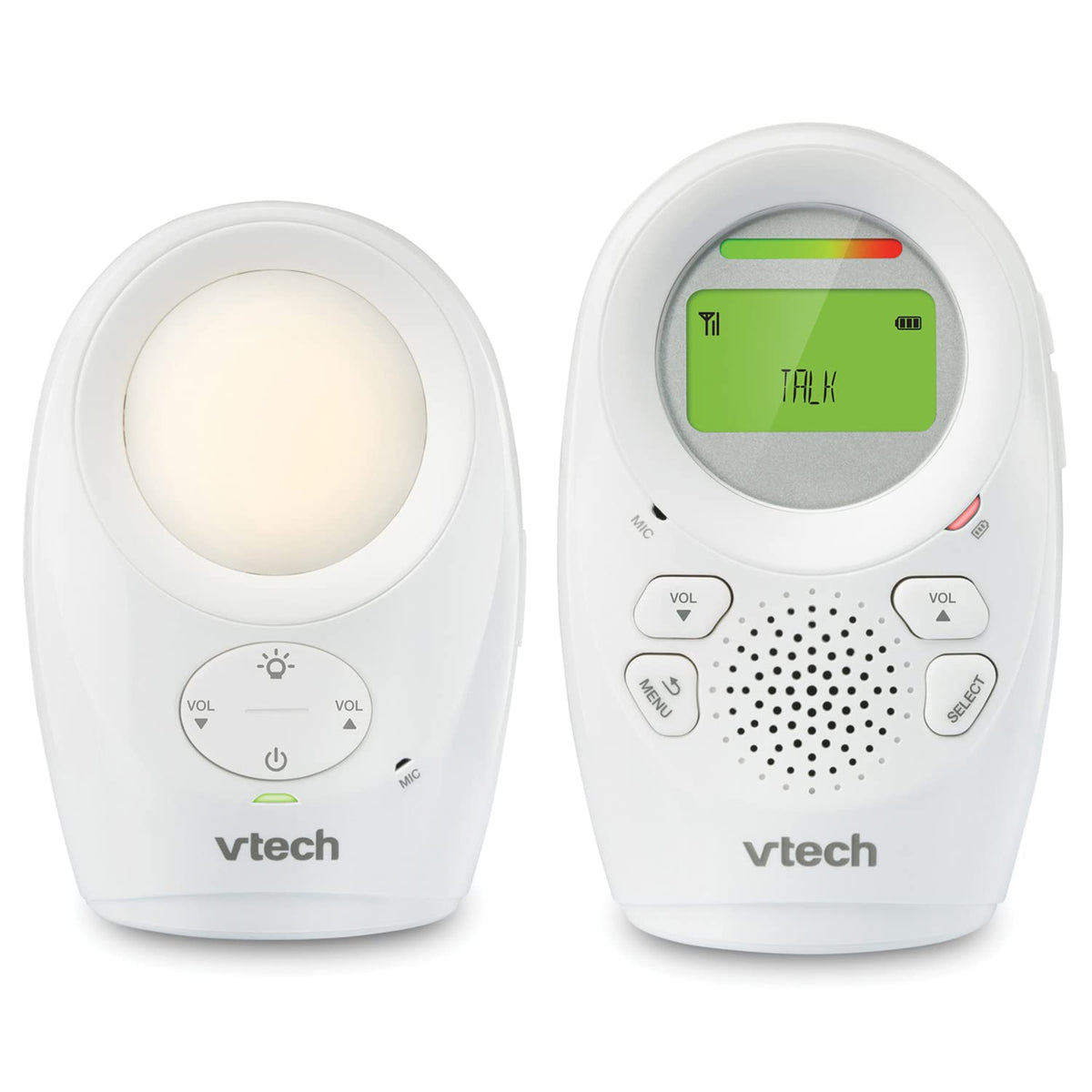 VTech DM1211 DM1211 Digital Audio Baby Monitor with Enhanced Range (1 Parent Unit) White