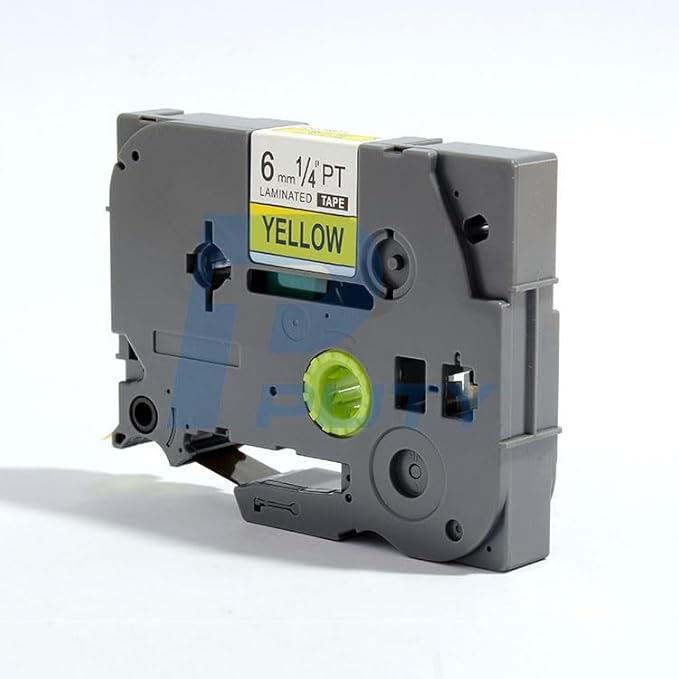 1PK Black on Yellow Extra Strength Laminated Label Tape Compatible for Brother P-Touch TZe-S611 TZ S611 Tze S611(6mm x 8m)