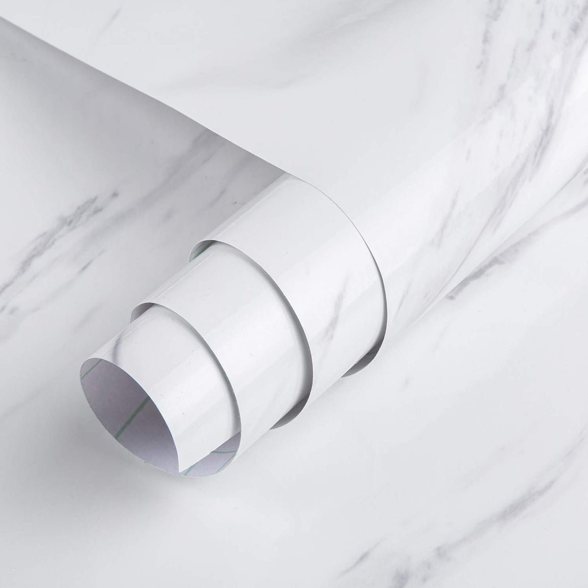 Creamy White Granite Wallpaper Peel Stick Shiny Thick Marble Contact Paper for Countertop 16x354inch Waterproof Oil Proof Self Adhesive Furniture Stickers Kitchen Counter Shelf Liner Vinyl Decorative
