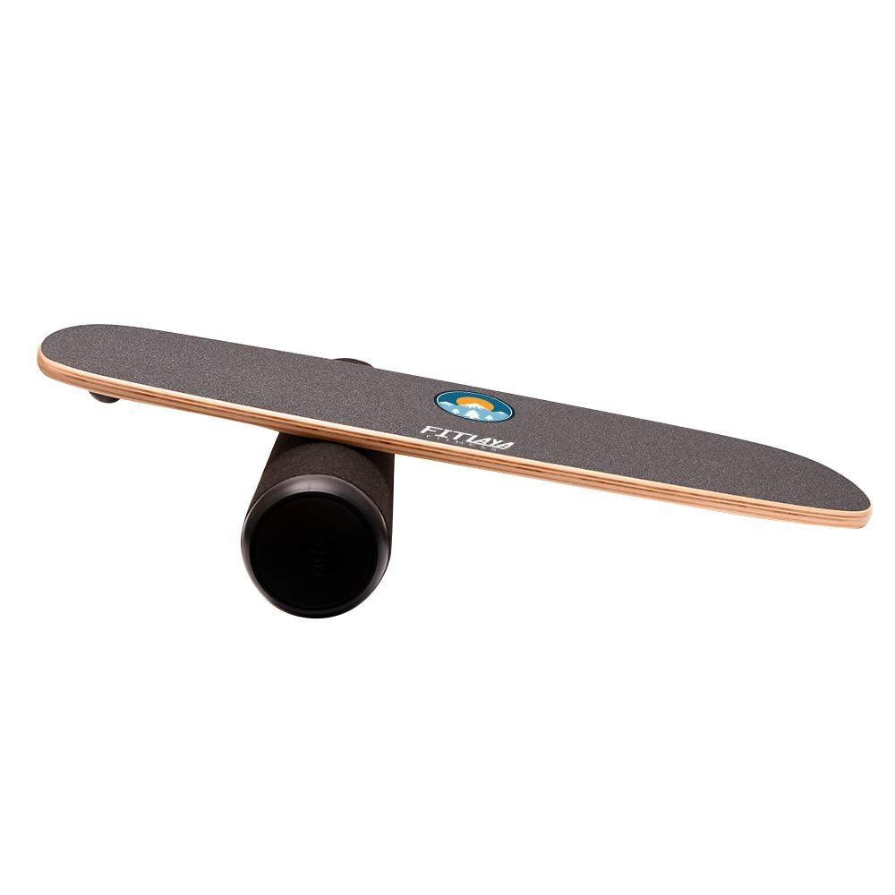 Fitlaya Fitness Balance Board Trainer Wooden Training Equipment for Fitness Workout, Hockey‎, Skateboarding, Surfing and Snowboarding (SUN & SNOWMOUNT)