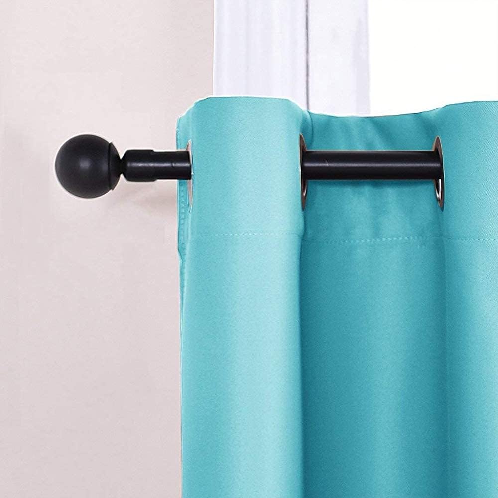 PONY DANCE Window Treatments Curtains - Home Decor Thermal Insulated Grommet Curtains Light Blocking Noise Reducing/Drapery for Bedroom Living Room, Blue Mist, W 42 by L 54 inches, Pack-2