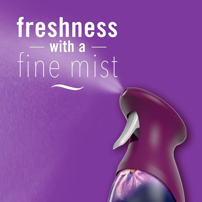 Febreze Air Mist Air Freshener Spray, Odor-Fighting Room Spray, Air Fresheners for Home and Bathroom and Kitchen, Aerosol Can, Downy Calm Scent, 8.8oz, 3 Count
