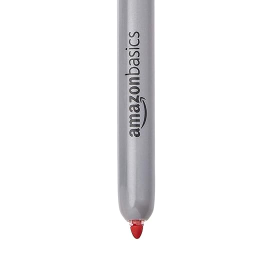 Amazon Basics Retractable Permanent Markers, Versatile Art Supplies for Home, School, and Office Use, 12 Count, Assorted Colors