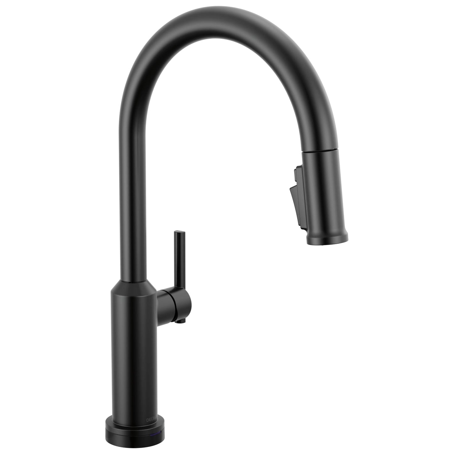 Delta Cordova Touchless Kitchen Faucet with Touch Technology, Matte Black Kitchen Sink Faucet with High Pressure ProClean Spray, Single Hole, Matte Black 9185TL-BL-DST