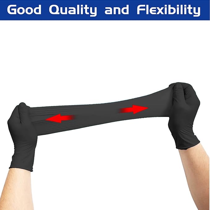 5R Nitrile Gloves,Disposable Gloves,No Latex,No Powder,Texture,Safe Working Gloves