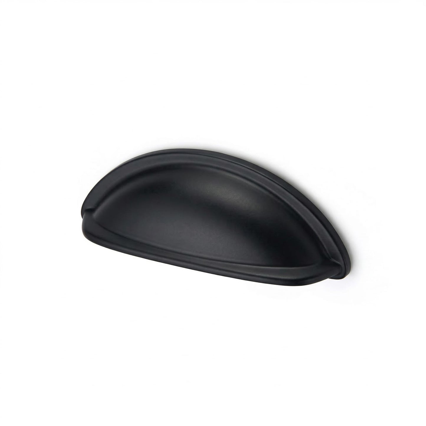 EAXINTA 10 Pack 3" Drawer Pulls Matte Black Cabinet Cup Pulls Kitchen Hardware Cabinet Handles Drawer Handles Knobs 3 inch Hole Center