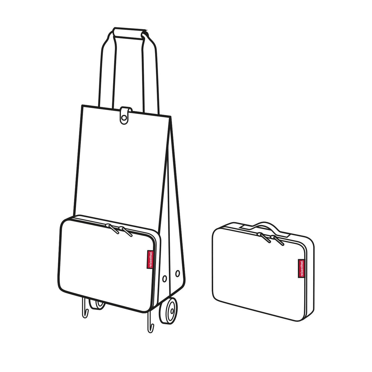 reisenthel foldabletrolley Black - Foldable, Compact Shopping cart - Easy to Store