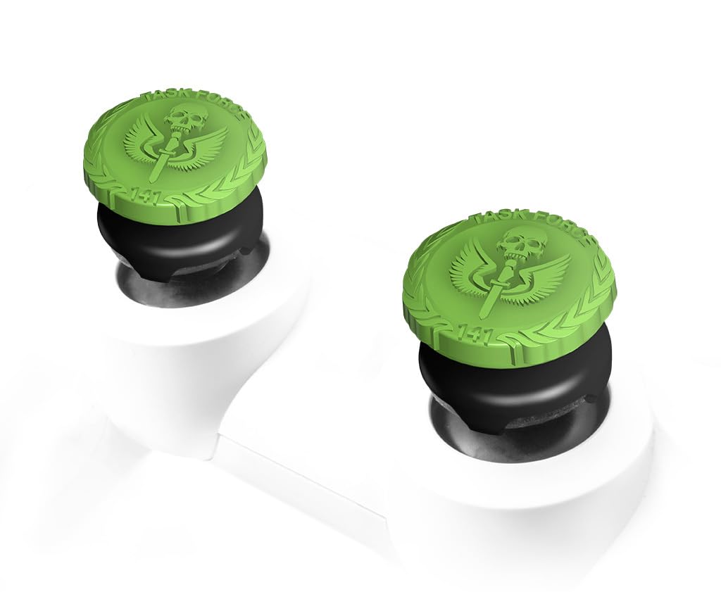 KontrolFreek Call of Duty: Modern Warfare II Performance Thumbsticks for Xbox One and Xbox Series X | 2 High-Rise, Hybrid/Flat | Black/Green