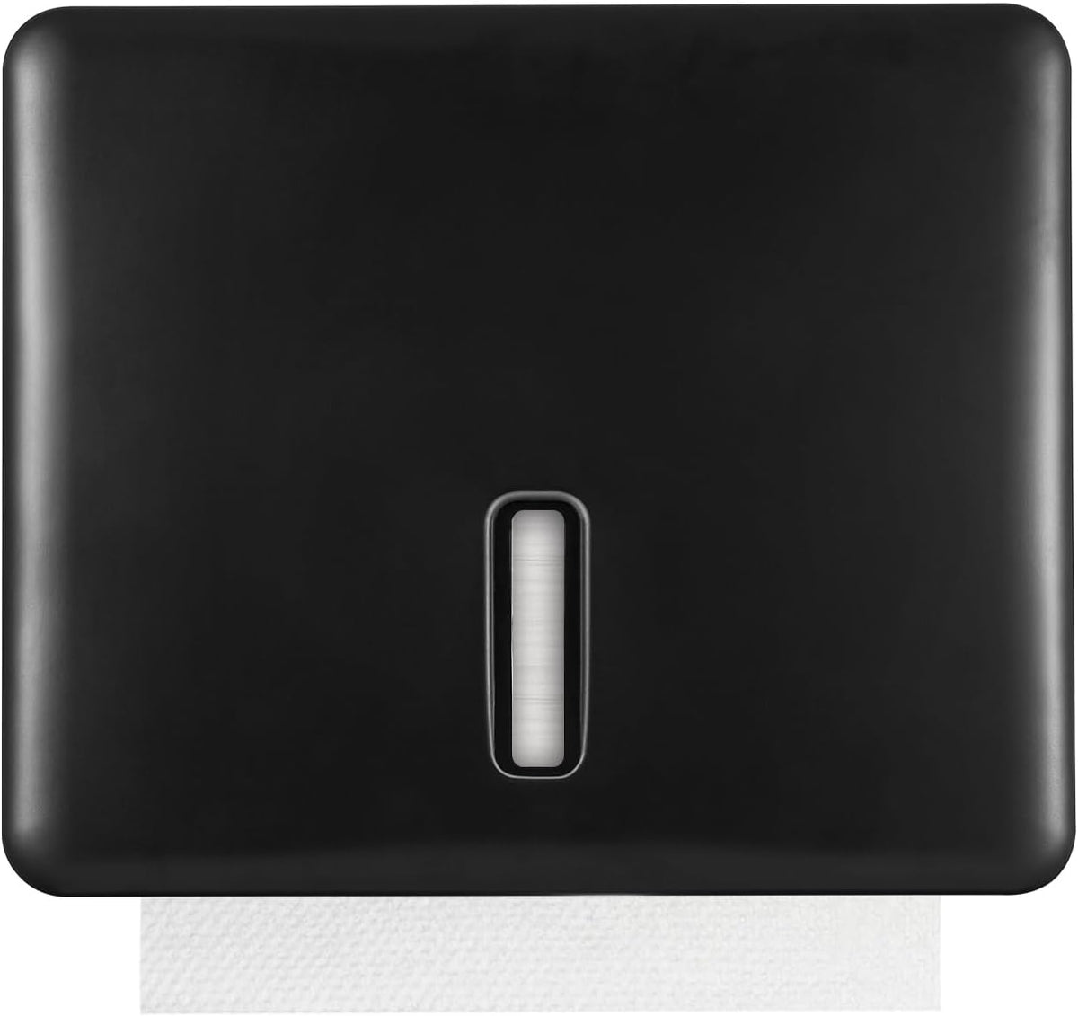 Multifold Paper Towel Dispenser Wall Mount (Black) â Large Capacity C-Fold, Trifold, and Folded Commercial Hand Towels Holder for Bathroom & Restroom â Adhesive or Screw Mounted