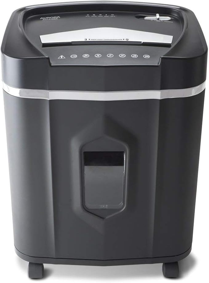 Aurora Professional Grade High Security 14-Sheet Micro-Cut Paper/CD and Credit Card Shredder, 30 Minutes Continuous Run time