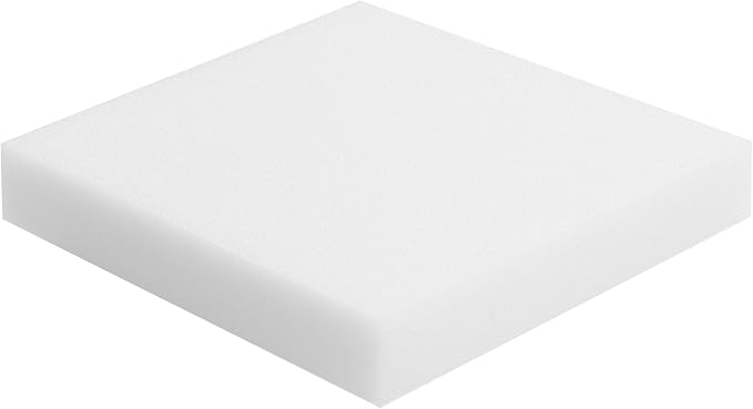 FOAMYFOAM 2Pack of High Density 6 inch Thick, 18 inch Wide, 18 inch Long Upholstery Foam, Cushion Replacement