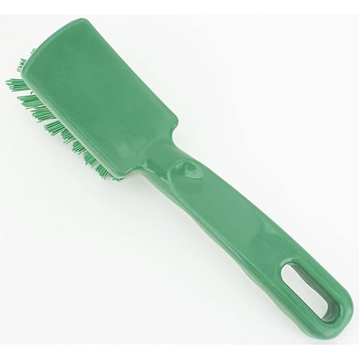 SPARTA 41395EC09 Plastic Scrub Brush, Detail Brush, Kitchen Brush With Hanging Hole For Cleaning, 7 Inches, Green, (Pack of 6)