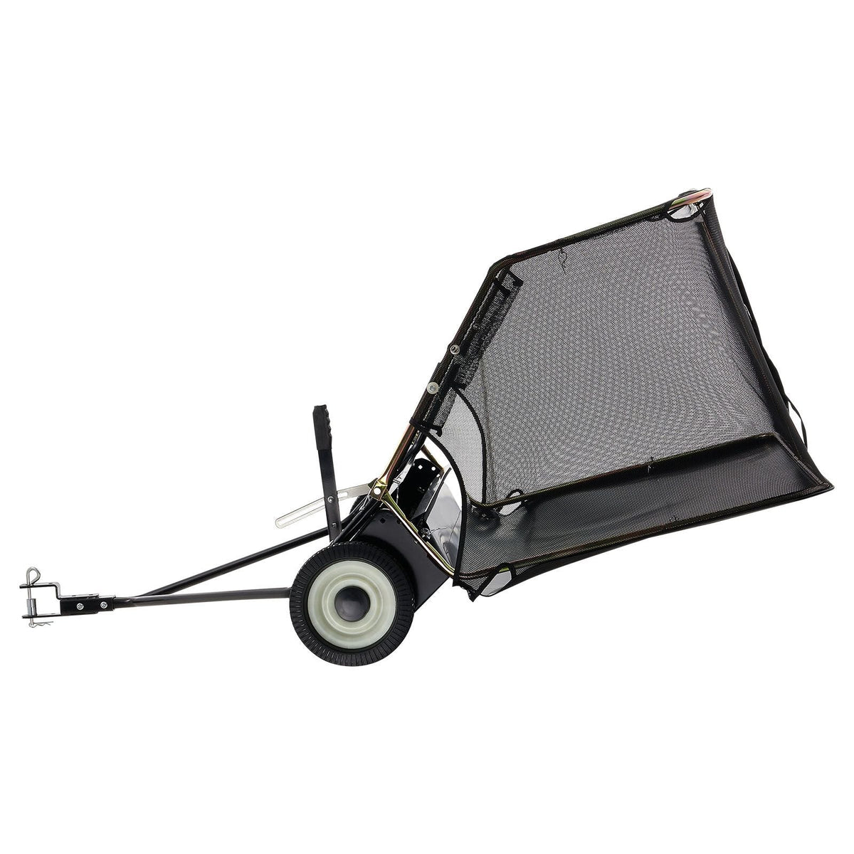 52 in Tow Behind Lawn Sweeper, 26 cu.ft. Large Yard Sweeper, Adjustable Sweeping Height, Heavy Duty Leaf & Grass Collector with Dumping Rope, Pull Behind Sweepers for Debris Grass Clippings