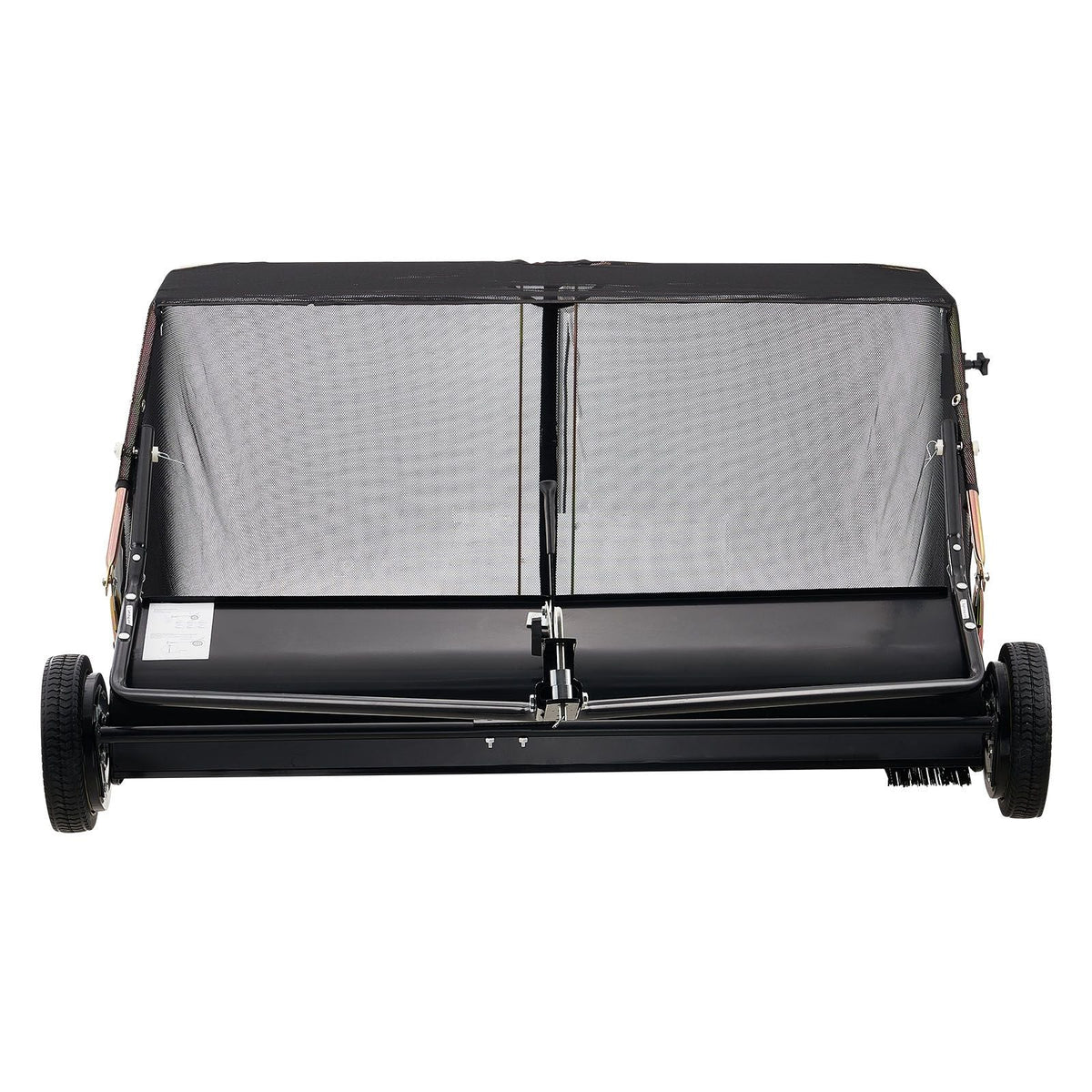 52 in Tow Behind Lawn Sweeper, 26 cu.ft. Large Yard Sweeper, Adjustable Sweeping Height, Heavy Duty Leaf & Grass Collector with Dumping Rope, Pull Behind Sweepers for Debris Grass Clippings