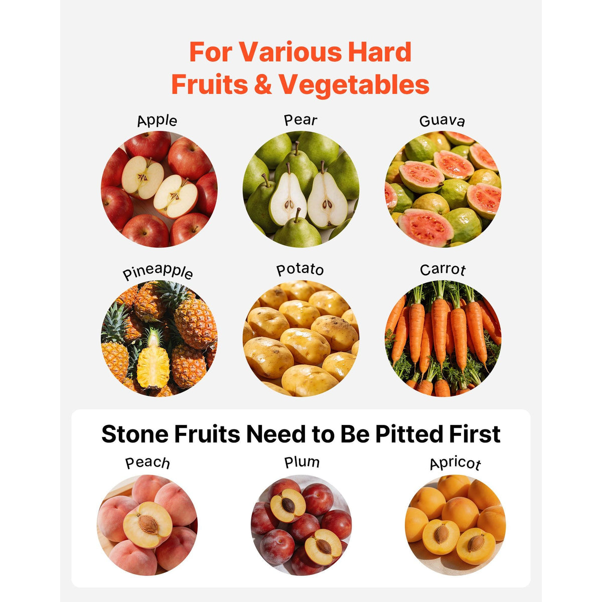 550W Electric Fruit Apple Crusher, SUS304 Desktop Crushing Machine, Grinds Whole Apples Up to 2.76" Dia, 60 KG/H Capacity, Cider Press for Apples, Pears, Pineapple, Guava, Carrot, Potato