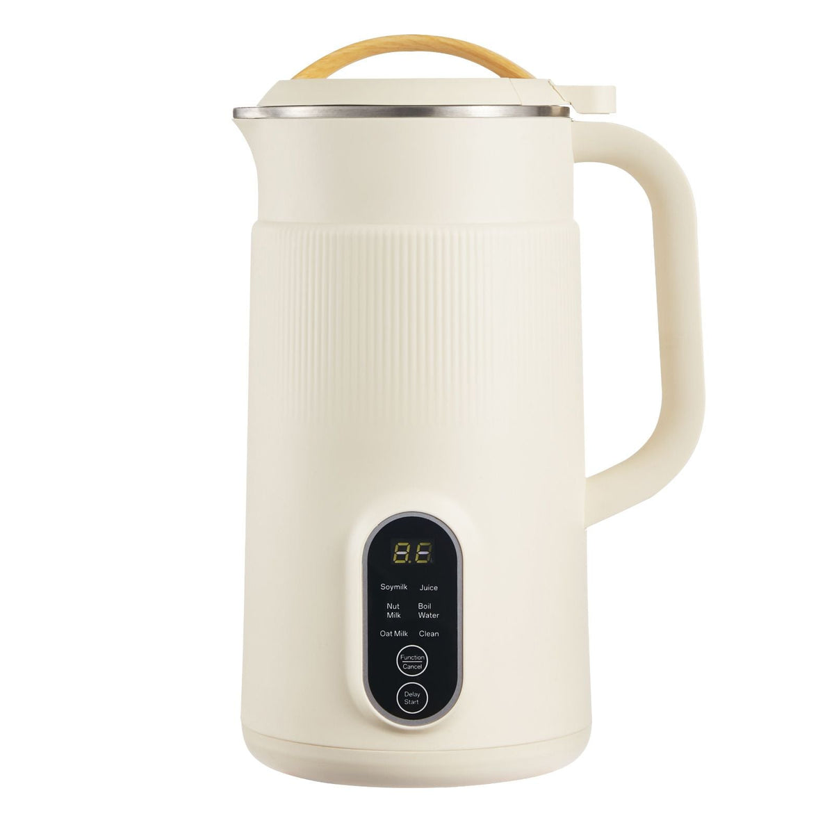 6-in-1 Nut Milk Maker, 20 oz Soy Milk Maker Machine with 6 Blades, for Homemade Oat, Nut, Soy, Juice, Plant-Based and Non Dairy Beverages with High-Temp Self-Cleaning, Boil Water, 12-Hour Delay