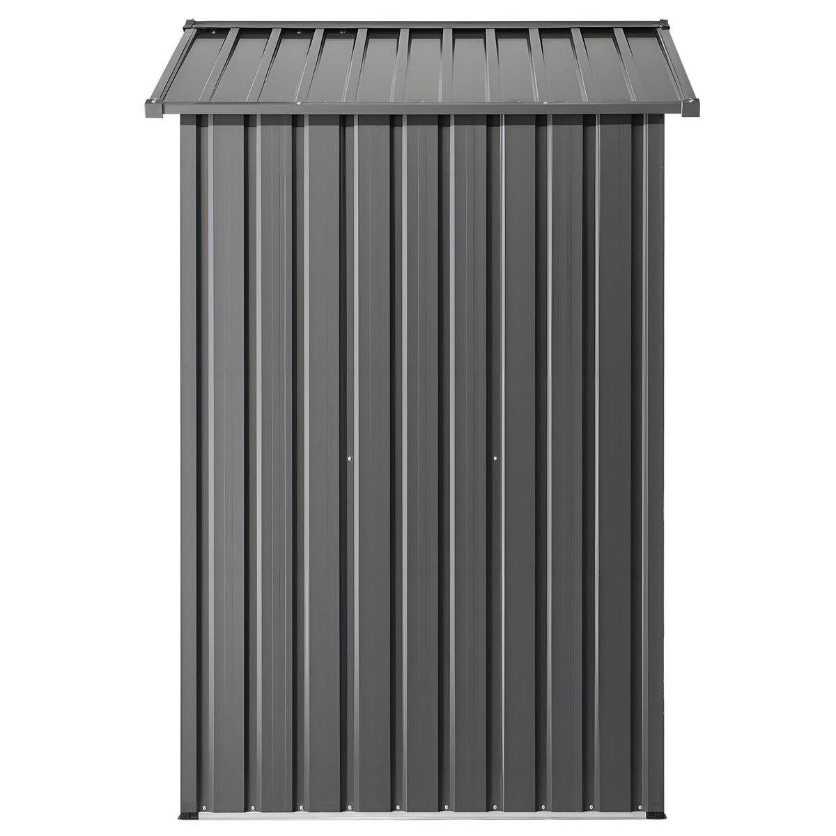 6 x 4 FT Metal Garden Shed, Outdoor Storage Shed with Lockable Doors & 4 Louver Vents, Peak Roof Metal Sheds Outdoors Storage, Storaged Sheds Clearance for Backyard, Garden, Patio, Bike, Gray
