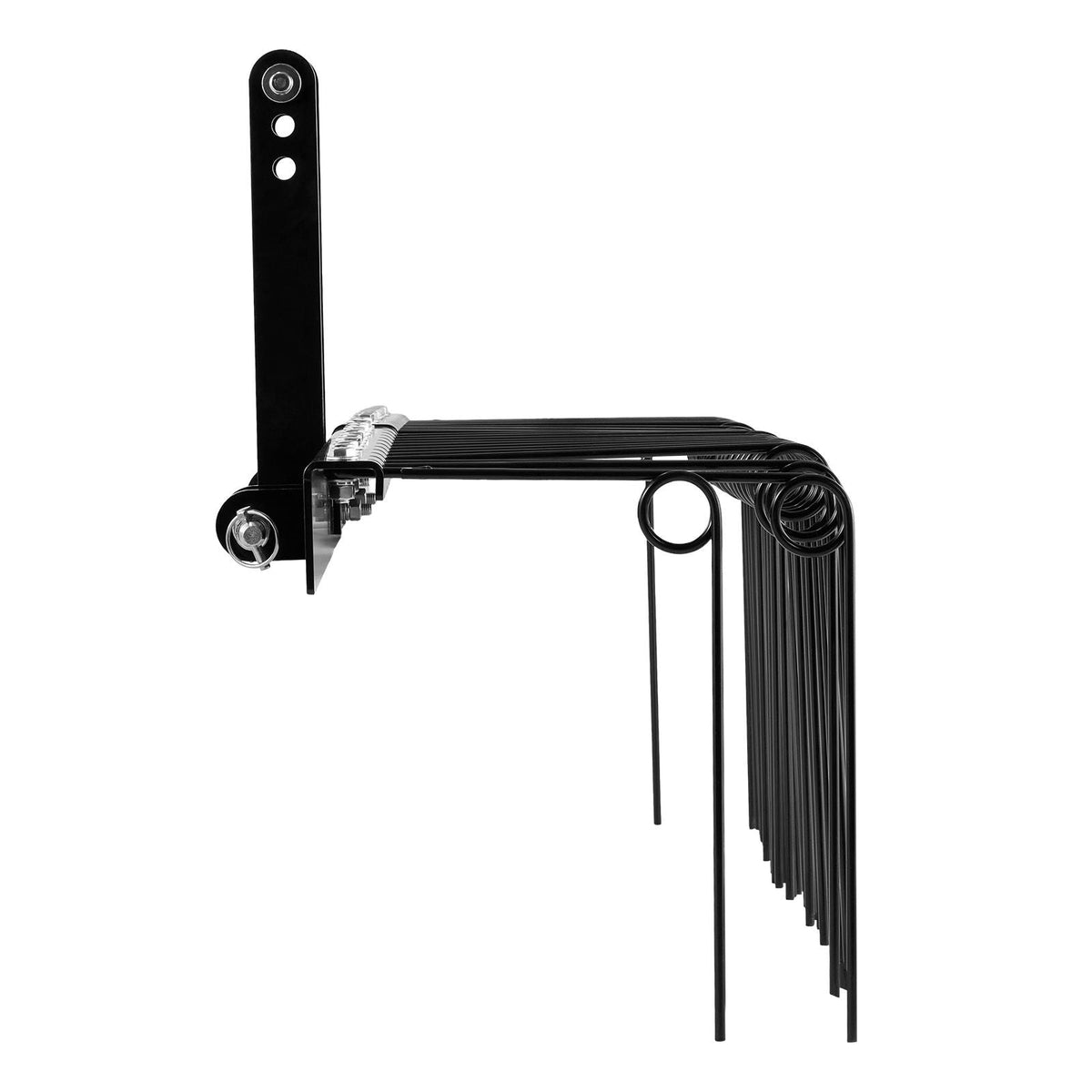 60 in Tow Behind Landscape Rake, 3 Point Hitch Lawn Dethatcher Rake, 26 Spring Steel Tines, for Category 1 Tractors, Heavy Duty & Rust-Resistant Rakes Tractor Attachments for Leaves Pine Needles