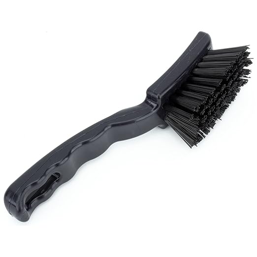 SPARTA 41395EC03 Plastic Scrub Brush, Detail Brush, Kitchen Brush With Hanging Hole For Cleaning, 7 Inches, Black