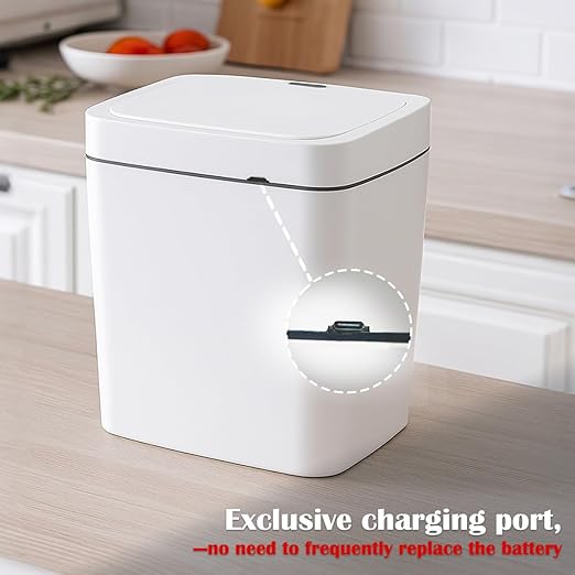 Two Green Smart Sensor Trash cans with a Capacity of 3.2 gallons, Supporting Multiple Opening Methods, Waterproof Design, Anti Odor Design, Fast Response, Suitable for Kitchens,bedrooms,Offices, etc