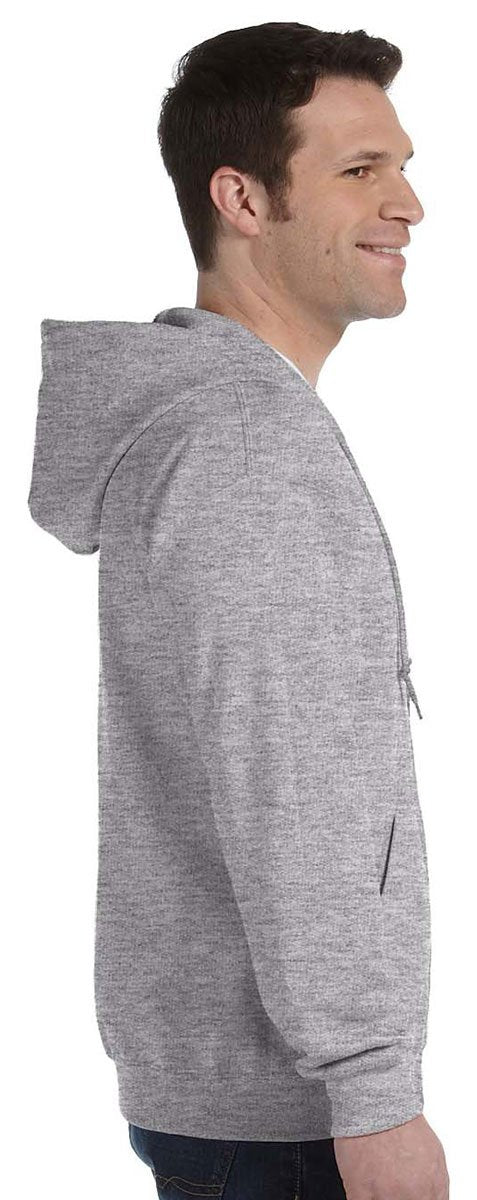 Gildan mens Heavy Blend 8 oz. 50/50 Full-Zip Hood(G186)-PURPLE-2XL