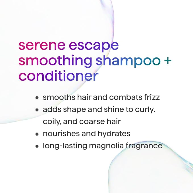 Method Smoothing Shampoo, Serene Escape, Magnolia + Rose Hip + Monoi Oil notes, 14oz