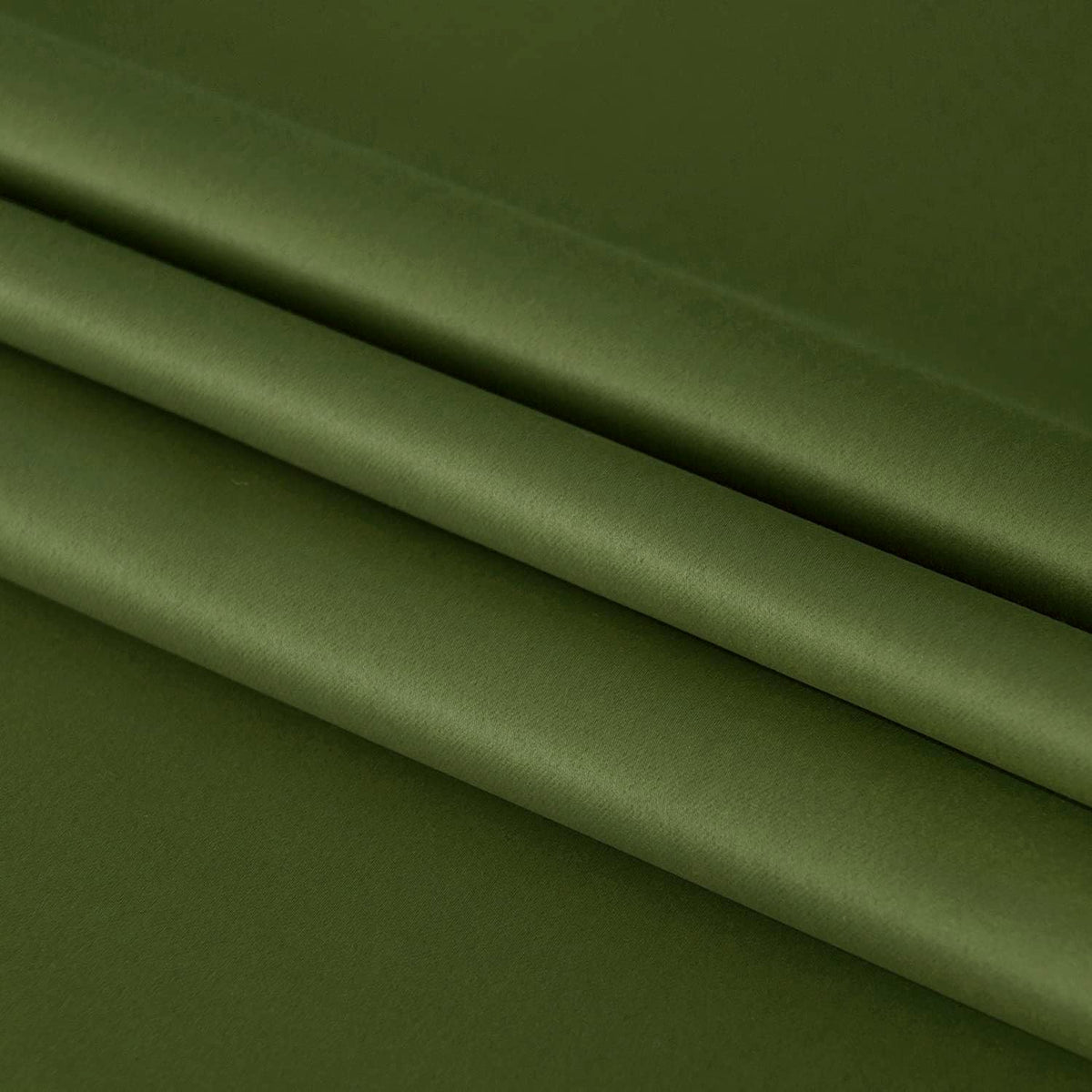 DWCN French Door Curtains – Rod Pocket Thermal Blackout Curtain for Doors with Glass Window, Kitchen and Patio Doors for Privacy, 54 X 72 Inches Long, 1 Curtain Panel with Tieback, Olive Green