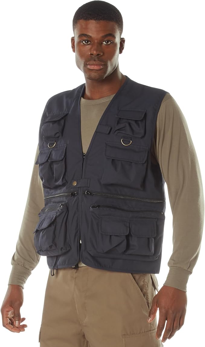Rothco Uncle Milty Travel Vest - Outdoor Fishing Camping 17 Cargo Pocket Jacket