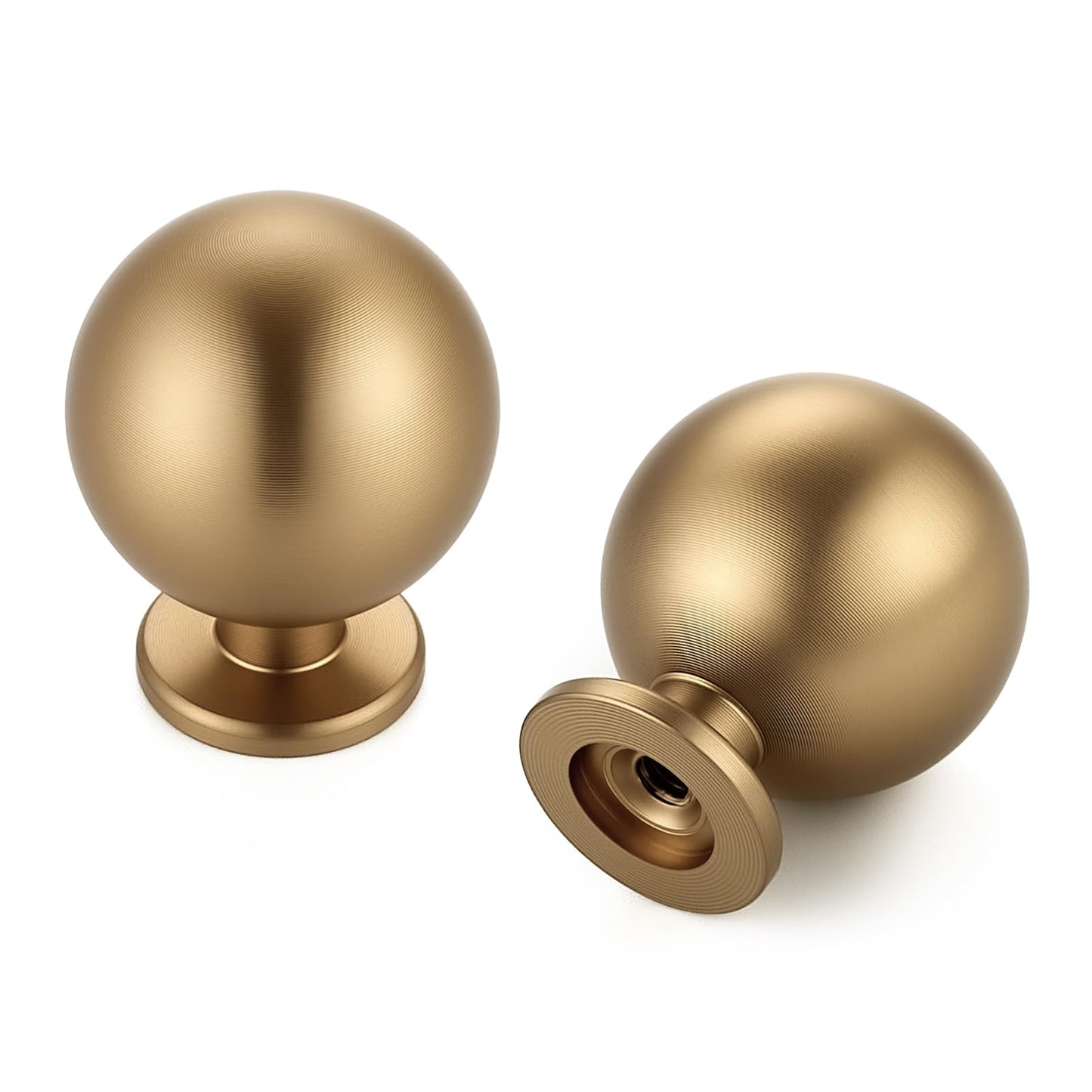 Ravinte Decor 12 Pack Champagne Bronze Cabinet Knobs, Round Ball Drawer Knobs for Cabinets and Dressers, 1" Diameter