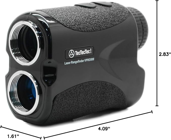 Upgraded Slope - TecTecTec VPRO500 Golf Rangefinder with Slope - Laser Range Finder with Flagseeker VPRO500® - Laser Binoculars - with Battery