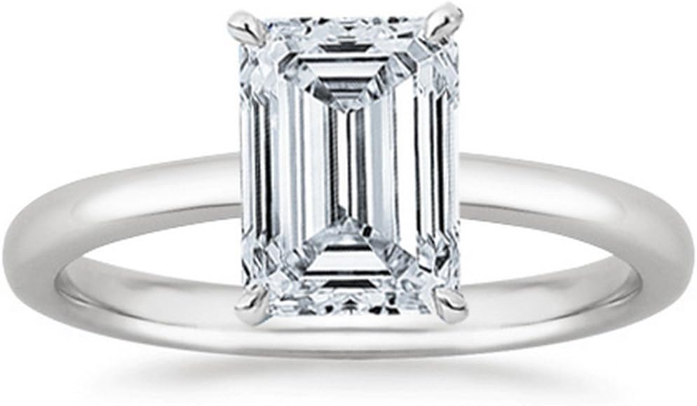 1 to 5 Carat LAB GROWN Solitaire IGI CERTIFIED Diamond Engagement Ring (E-F Color VS2-SI1 Clarity)