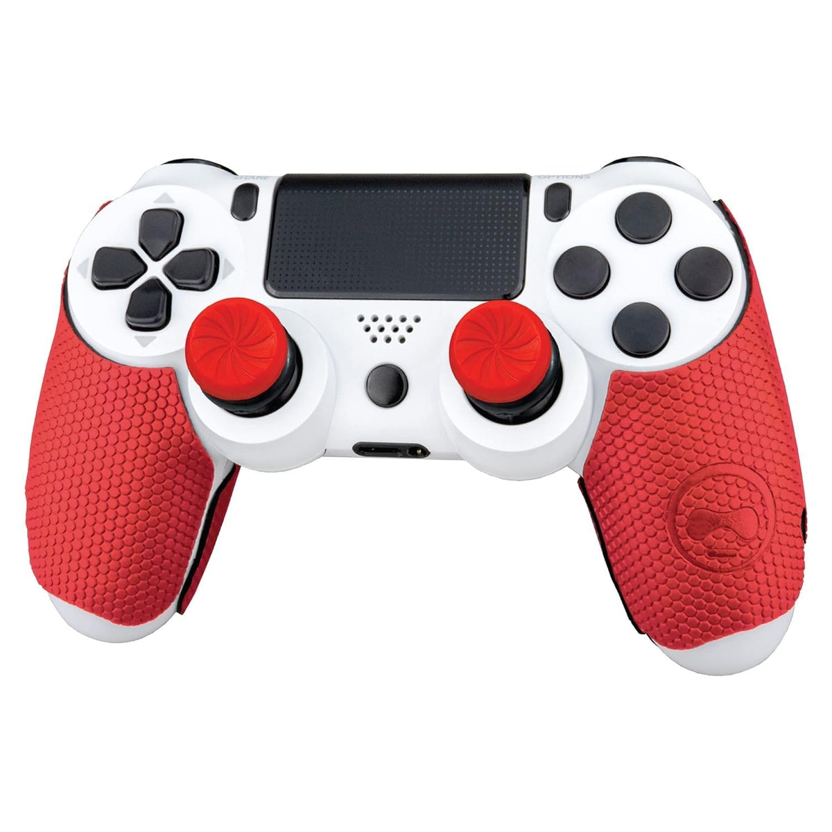 KontrolFreek FPS Freek Inferno Performance Kit for PlayStation 4 Controller (PS4) | Includes Performance Thumbsticks and Performance Grips | Red