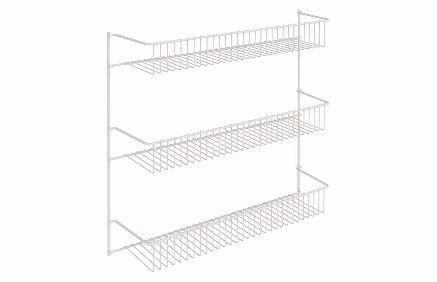 ClosetMaid 3-Tier Hanging Wall Mounted Metal Rack for Spices, Shelf Storage, Pantry Organization, Laundry, Kitchen, Bathroom, White, 8022