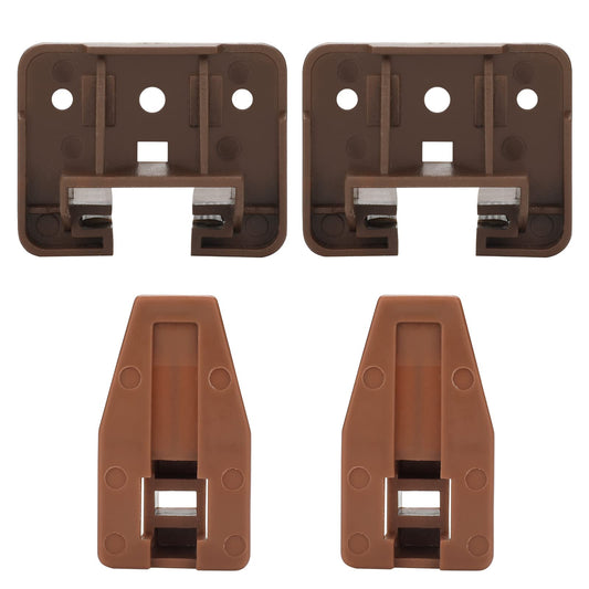 LONTAN DGSL01 Plastic Drawer Slides and Guides 2 Pack Drawer Replacement Part for Center Mount Cabinet Rails Plastic Guides for Dresser